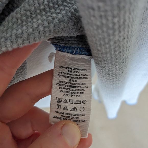 Free People Thermal Top w Zipper Sleeves - Picture 2 of 7